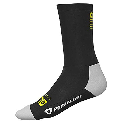 Alé Cycling Thermo H18 Socken Black-Fluo Yellow Schuhgröße L | EU 44/47 2019 Fahrradsocken von Alé Cycling