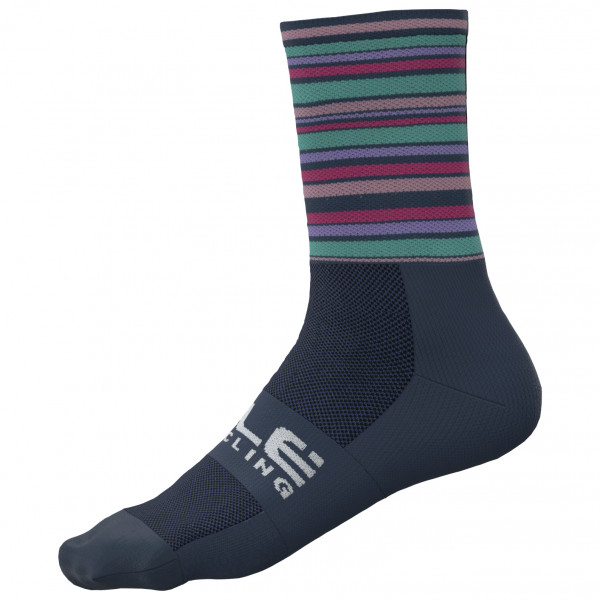 Alé - Flash Socks - Radsocken Gr 36-39 - S;40-43 - M;44-47 - L blau;schwarz von Alé