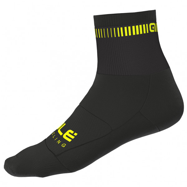 Alé - Logo Q-Skin Socks - Radsocken Gr 44-47 - L schwarz von Alé