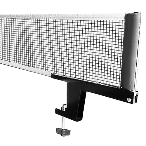 Alephnull Table Tennis Net and Post Set Folding Ping Pong Net and Post Kit (Schwarz) von Alephnull