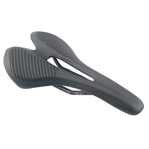 Alfa Pasca Rennradsattel Fahrradsattel Carbon Rennrad Sattel Schwarzer Ledersattel 275x143mm MTB Sattel von Alfa Pasca