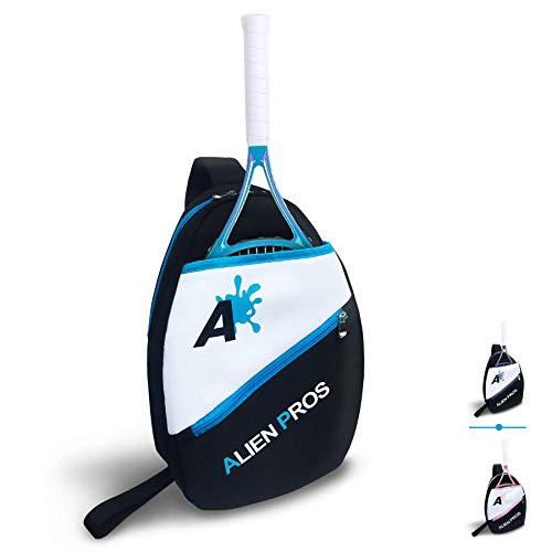 Alien Pros Tennis Rucksack für Ihren Schläger und andere wichtige Dinge - Packen Sie schnell und leicht für Tennis und andere Aktivitäten - Tennis Rucksack Umhängetasche für Männer und Frauen (Blue) von Alien Pros