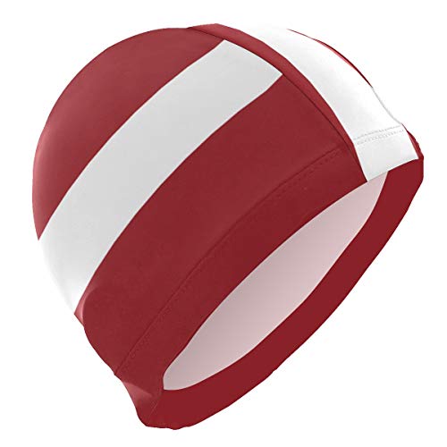 All3DPrint Lettland Flag Badekappe für Herren von All3DPrint