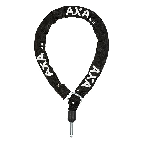AXA ULC 100/5,5 – Einsteckkette für Rahmenschloss – Kombinierbar mit AXA-Rahmenschlössern – 100 cm – 5,5-mm Glieder – Schwarzer Polyestermantel von AXA