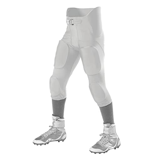 Alleson Erwachsene Hose Integrated Football Pants, weiß, XXX-Large von Alleson Athletic