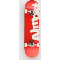 Almost Side Pipe Fp 8.125" Skateboard red von Almost