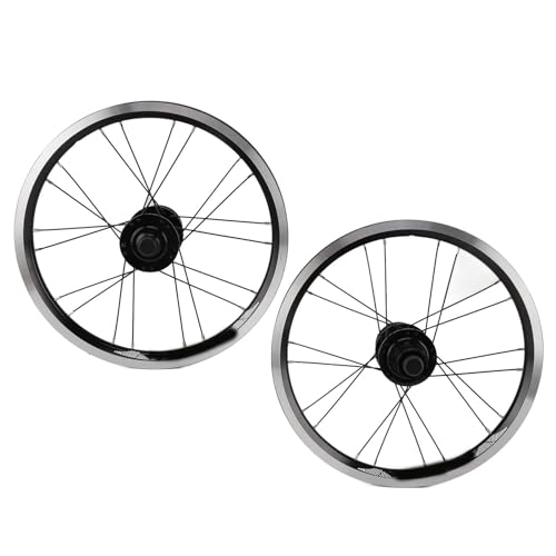16-Zoll-Radsatz 305 Scheibenbremse 6-polig 11-Gang 20H Vorderrad-Hinterradsatz für Zusammenklappbares Rennrad-Mountainbike von Alomejor