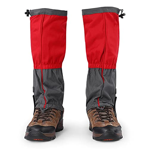 Alomejor 1 Paar Schneestiefel Leggings wasserdichte Gamaschen Winter Outdoor Sports Schuhe Abdeckung für Klettern Wandern(Rot) Ski von Alomejor