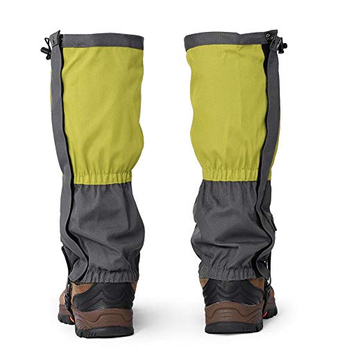 Alomejor 1 Paar Snow Gaiter wasserdichte Ski Gaiter Outdoor-Sportschuh Stiefel Cover für Wandern Camping(Grün) Ski von Alomejor