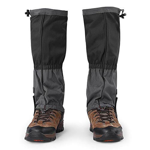Alomejor 1 Paar Snow Gaiter wasserdichte Ski Gaiter Outdoor-Sportschuh Stiefel Cover für Wandern Camping(Schwarz) von Alomejor
