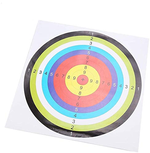 10 Teile Bogenschießen Ziel Papier Zielscheibe für Pfeil Bogen Schießen Jagd 42,5 * 42,5 cm von Alomejor
