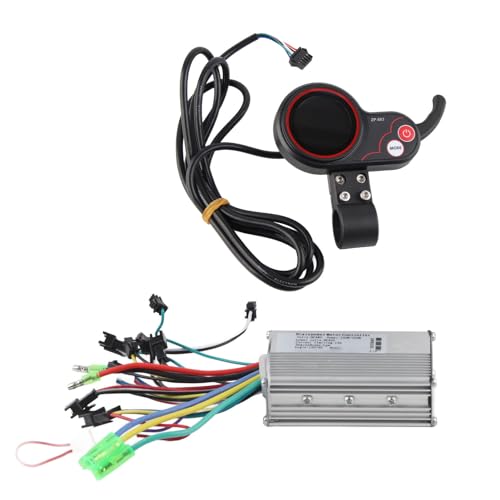 Alomejor E-Bike Controller Kit, Elektroroller-Controller mit LCD-Display und Schaltschalter (Universal für mit oder ohne Halle(48V 250 / 350W Farbbildschirm Dual-Modus) von Alomejor