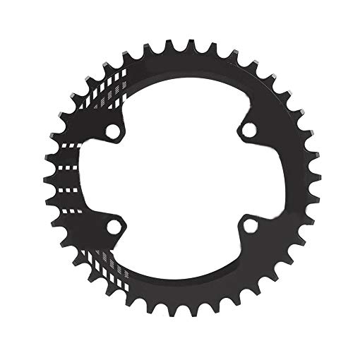 Alomejor Fahrradkettenblatt BCD 96MM schmales breites Kettenblatt-Einzelkettenring für Shimano M6000 M7000 M8000(38T-Schwatz) von Alomejor