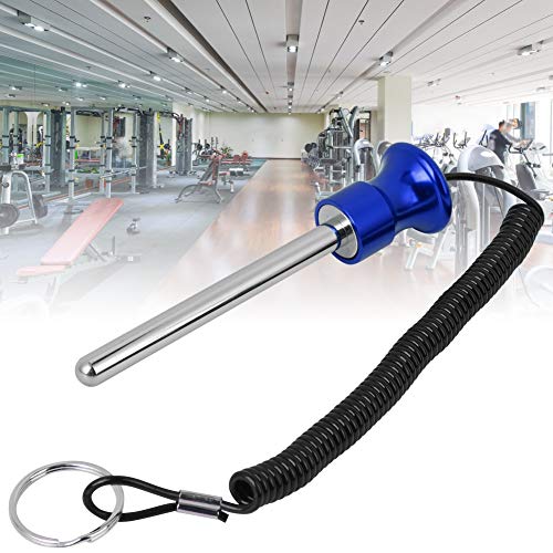 Alomejor Gewichtsstift Pin Magnetic Krafttraining Schraubenschraube mit Zugseil für Fitnessgeräte Pin Training(Blau) von Alomejor