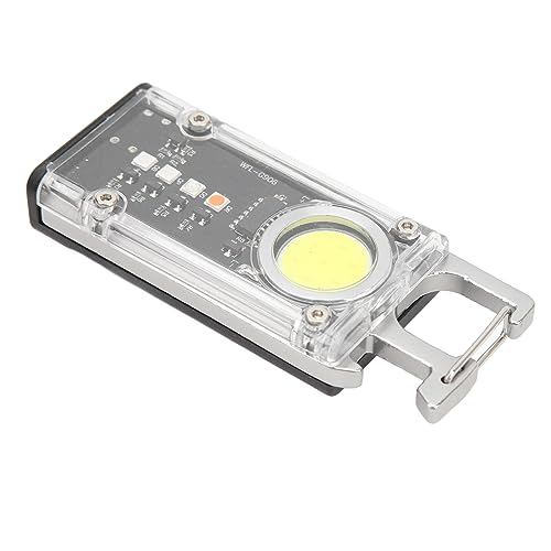 Alomejor Kleine LED-Taschenlampe, Mini-LED-Taschenlampe, Magnetische Absaugung, 500 Lm, Zum Arbeiten (Silber) von Alomejor