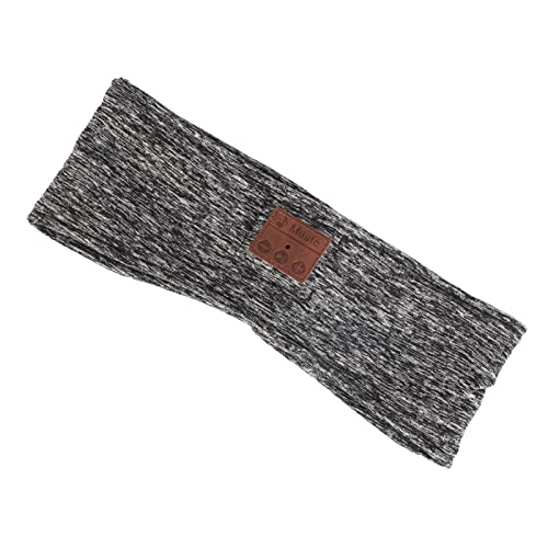 Alomejor Musik-Stirnband-Kopfhörer, Version 5.2, Wiederaufladbare Schlafkopfhörer, Waschbar für das Training (Heather Grey) von Alomejor