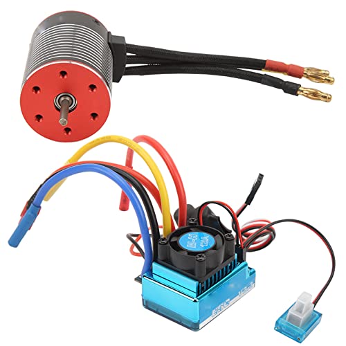 Alomejor Professionelles Wasserdichtes RC-Brushless-Motor-ESC-Combo-Set für RC-Car (4500 kV) von Alomejor