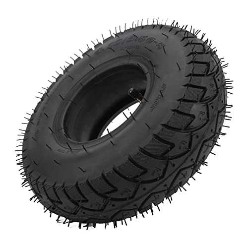 Alomejor Reifen und Innenschlauch, 4.10/3.50-5 Aufblasbarer Reifen Ersatz Außenreifen Innenschlauch für Elektro Scooter Wagenrad von Alomejor