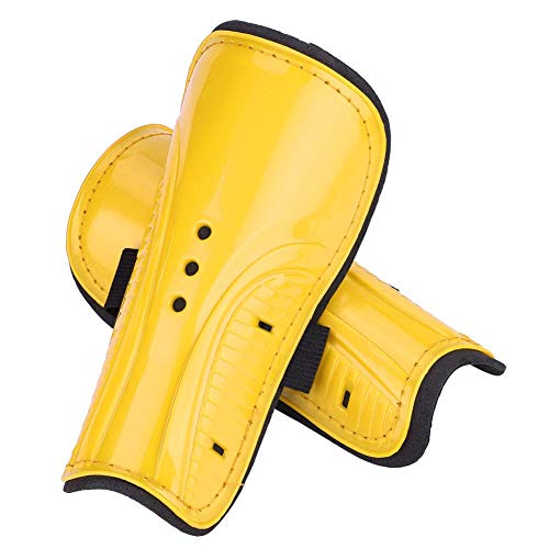 Schienbeinschoner 1 para Erwachsene Kinder Fußball Sport Schienbeinschoner Beinschutz Wadenschutz Ausrüstung Fußball Ausrüstung für Wadenschutz(Gelb) von Alomejor