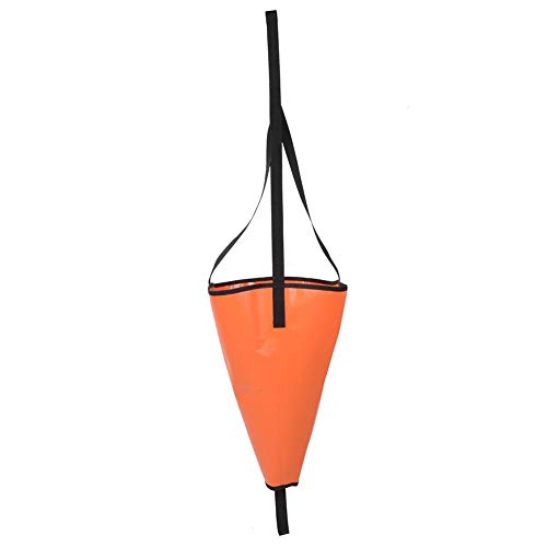 Alomejor Sea Anchor Drogue PVC Hochleistungs Treibbremse für Seeanker, die zum Verlangsamen Ihres Bootes für Kajak-Kanuboote Verwendet Wird(Orange) von Alomejor