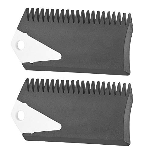 Alomejor Surf Wax Comb, 2 Stück PVC Surfbrett Wachskamm Entferner Reiniger Entferner Wartung Werkzeug für Surfbrett Skimboard Longboard Surfen von Alomejor