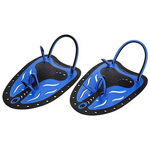 Alomejor Tauchen Hand Flossen Arbeitsersparnis Beweglichkeit Strapless Hand Paddle Diving Tauchen Ausrüstung(L-Blau) von Alomejor
