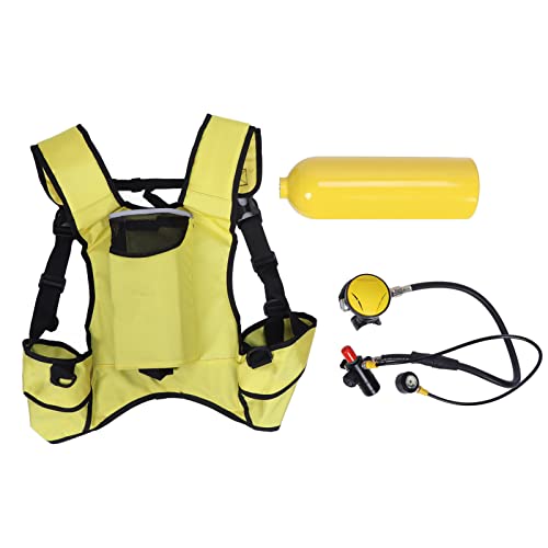 Alomejor Tauchflasche 2L Mini Diving Scuba Rebreather Zylinder mit Rucksack für Unterwasseratemgerät von Alomejor