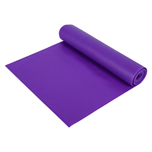 Alomejor Yoga-Stretchband, 1,5 m, Sport-Widerstandsbänder, strapazierfähig, Fitness-Training, elastische Bänder für Arme, Physio, Pilates, Yoga (violett) von Alomejor