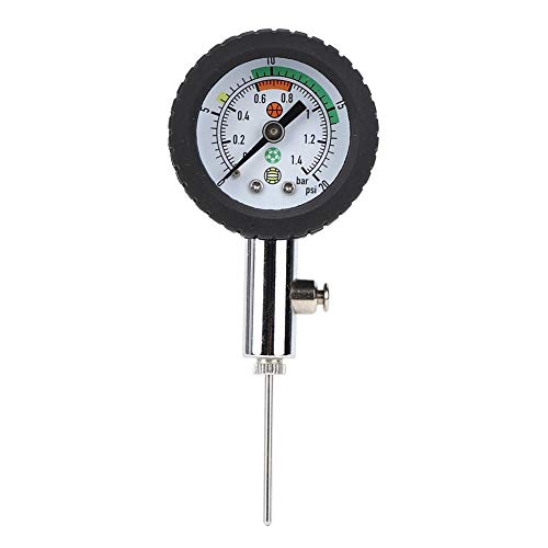 Ball Manometer Mini-Luftdruckmesser Barometer Reader Ball Druckmessgerät Rugby Basketball Fußball Volleyball Barometer von Alomejor
