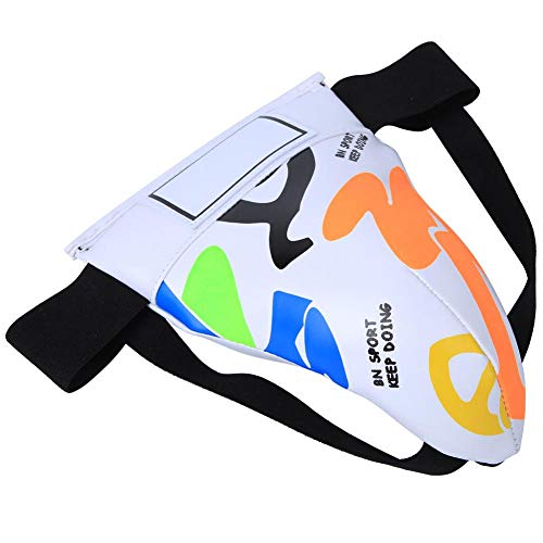 Boxen Tiefschutz Kinder MMA Kampfsport Jockstrap Leistenschutz Jungen Abdo Leistenbecher Protector für Boxen Bauchschutzausrüstung(Weiß) von Alomejor