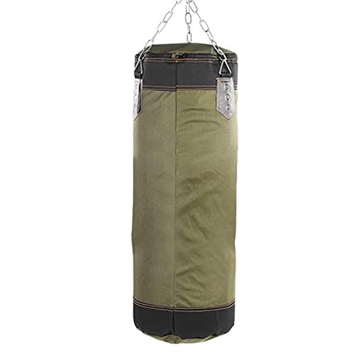 Boxsack Heavy Duty Boxsack mit Ketten für Boxtraining Fitness Sandsack(60cm-Grün) Kampfkunst von Alomejor