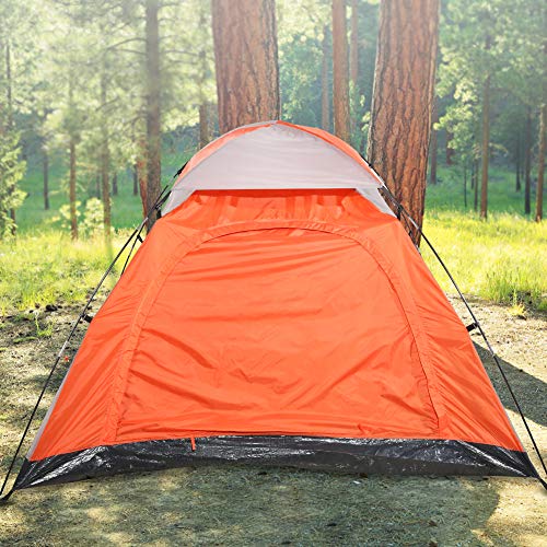 Camping Zelt 4 Personen Familienzelt Oxford Stoff Großes Raumfahrt Kuppelzelt für 4 Jahreszeiten Reisen Wandern von Alomejor