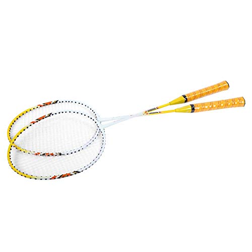 Dwawoo Badmintonschläger Badmintonschläger Doppelschläger, 1 Paar Leichte Trainingsschläger Trainings-BadmintonschlägerSchläger von Alomejor