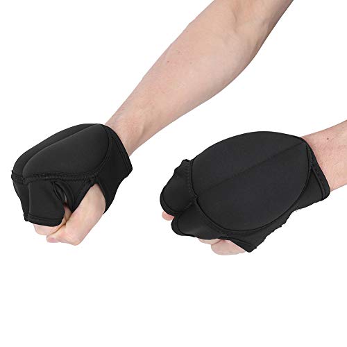 Gewichtete Handschuhe 1 Paar Handgelenk Sandsack zum Formen von Kraft Cardio-Aerobic Handgeschwindigkeitskoordination Fitness von Alomejor