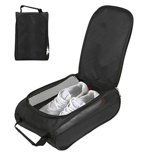 Golfschuh-Tasche Tragbare Robuste Nylon-atmungsaktive Schuh-Aufbewahrungstasche mit Großer Kapazität für Golfaktivitäten Reisen für Verschiedene Schuhe von Alomejor