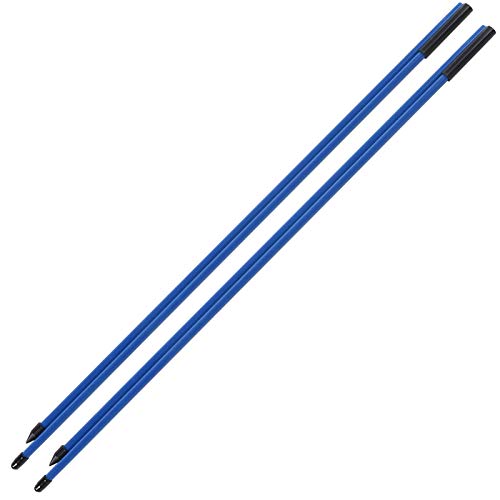 Golfübungsstifte Fiberglas Golf Alignment Sticks 2 Abschnitte Faltbare Golfrichtungsanzeige Rod Aid(Blau) von Alomejor