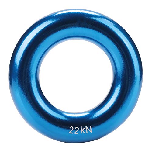 O-Ring für Aufstiegsringe Perfekter Spannungsabseilring Duralbe Aluminium Hängemattenring(Blau) von Alomejor