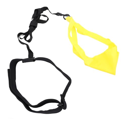 Schwimm-Fallschirm-Trainingsgürtel-Set mit Sicherer Schnalle, Tragbar, Faltbar, Nylon-Material, Geeignet für Schwimmen, Wassersport (Yellow) von Alomejor