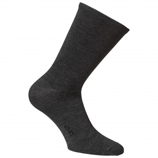 Alpacasocks&Co - Merino Lifestyle 2-Pack - Merinosocken Gr 42-45 schwarz von Alpacasocks&Co