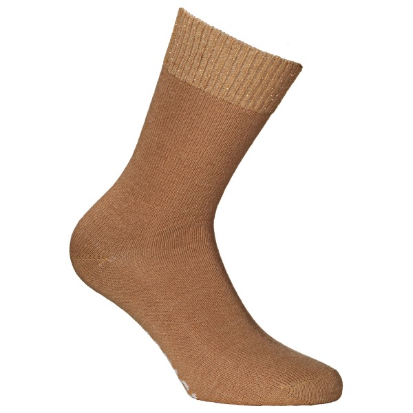 Alpacasocks&Co - Women's Alpaca Sparkle Crew - Multifunktionssocken Gr 36-39 braun von Alpacasocks&Co