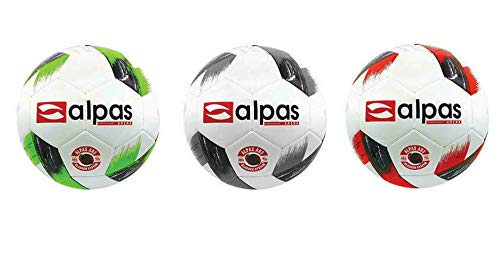 Alpas 1x Fußball Arena Gr. 3, 4 & 5 Trainingsball *NEU*, Größe: 5, weiß/hellgrün von Alpas