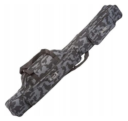 Alpen Camping Rutenfutteral Jaxon X-Team 90cm-150cm 3 Fächer Rutentasche Futteral Camo UJ-XDC (100cm) von Alpen Camping