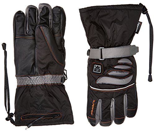 Alpenheat Beheizter Ski Snowboard oder Motorradhandschuh Skihandschuhe, Schwarz, XL von Alpenheat