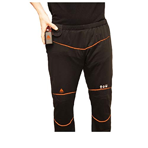 Alpenheat Unisex Opvarmede underbuks Beheizte Unterziehhose, Schwarz, AJ6-L EU von Alpenheat