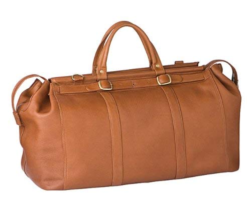 Alpenleder Reisetasche - Bologna (Handgefertigt) - Nachhaltiges Bio-Leder aus regionaler Landwirtschaft | Weekender, Reisetaschen Damen & Herren Leder *Fair Produziert* (60x30x27.5cm 50L Naturbraun) von Alpenleder