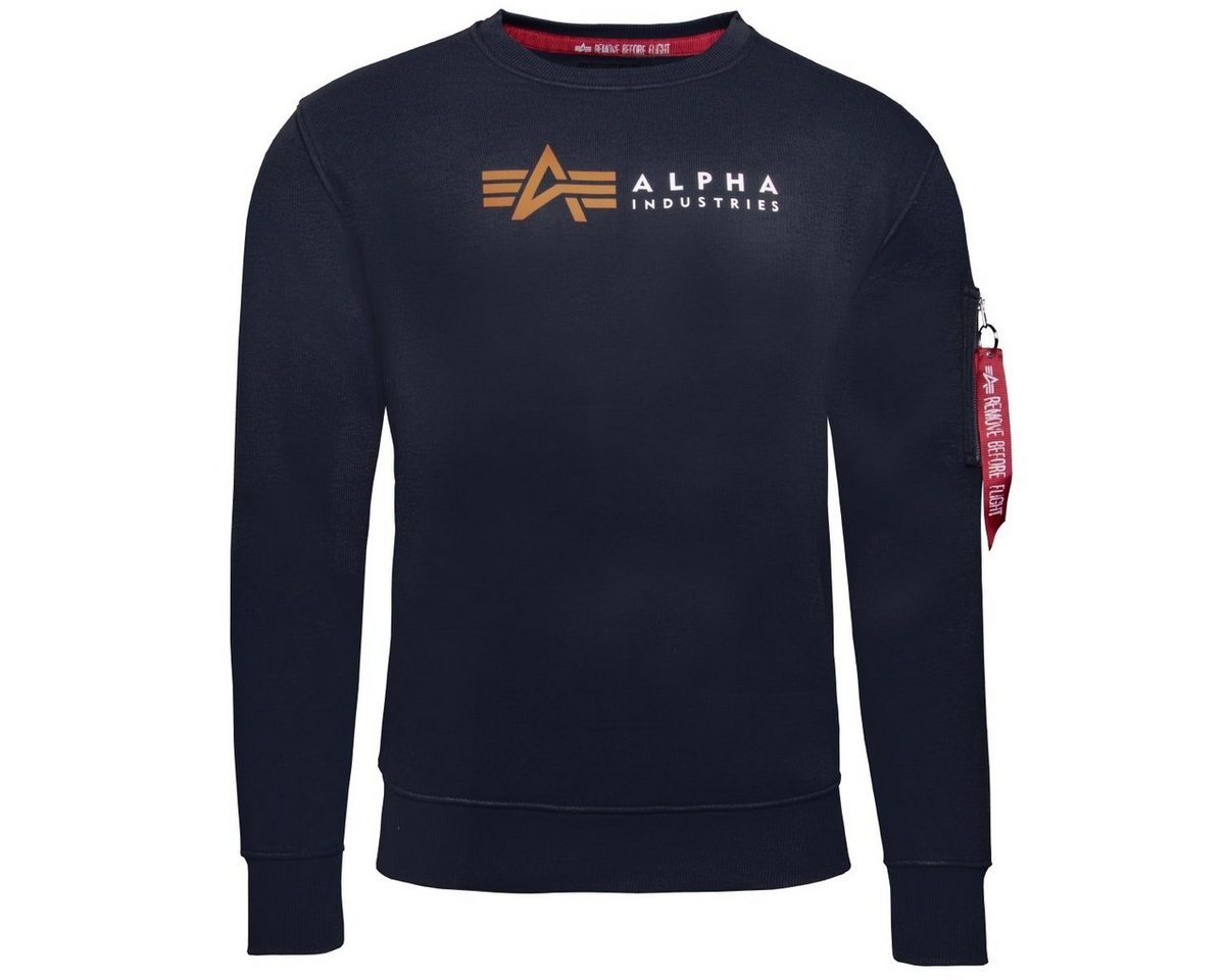 Alpha Industries Sweatshirt Alpha Label Sweater Herren von Alpha Industries