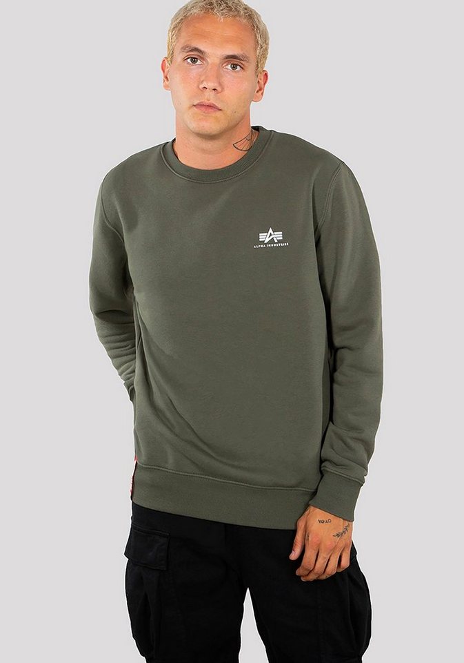 Alpha Industries Sweatshirt Basic Sweater small Logo von Alpha Industries