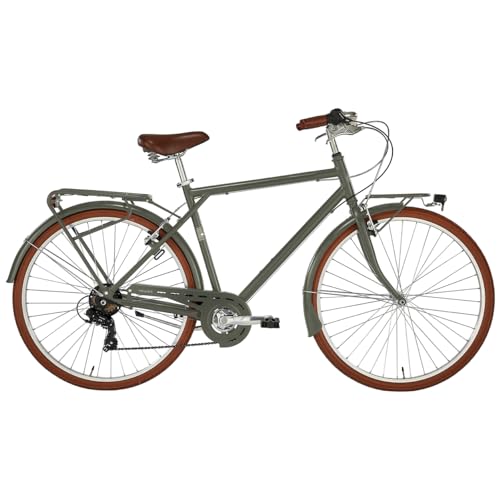 Citybike Velvet Alpina für Herren, 7 Gänge, 28 Zoll und Rahmen aus Aluminium, 55 cm, Militärgrün von ALPINA