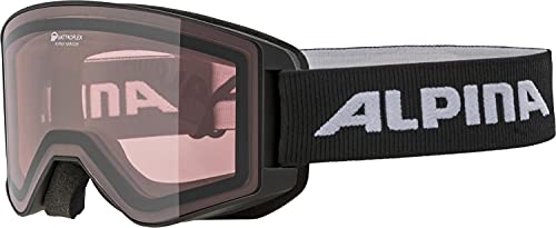 Alpina Sports Narkoja Q Skibrille Kunststoff/Polycarbonat Black-Rosa 100% UV-Schutz, A7267 0 31 von ALPINA