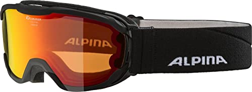 ALPINA Unisex - Kinder, PHEOS Skibrille, black, One Size von Alpina